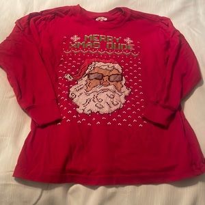 Size 8 Santa shirt